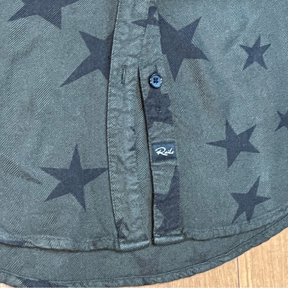 Rails Hunter Green Kathryn Star Flannel Whimsigoth Grunge Brat Sz Small - AS IS - Picture 7 of 14